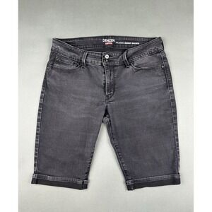 Denizen Levis Modern Skinny Shorts Stretch Medium Women's 16 Wash Black Denim
